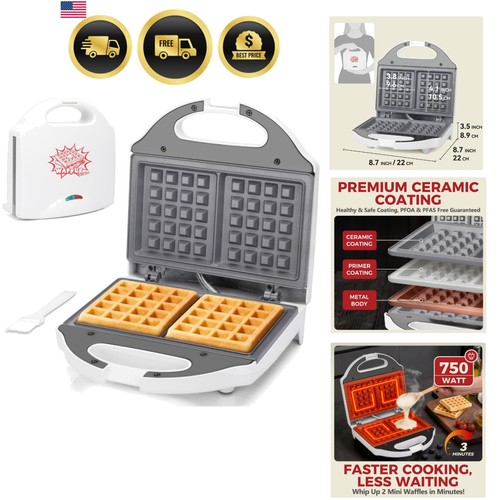 Mini waffle maker - waffle,